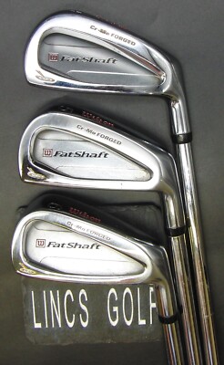 3er Set Wilson Fat Shaft Forged 4,5 & 6 Eisen Regular Stahlschäfte Wilson Griffe