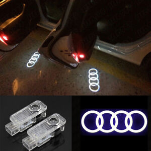 2x Laser LED Logo Door Lamps Puddle Courtesy Projector Shadow Lights FOR AUDI