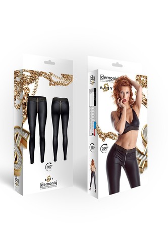 schwarze Leggings - Größen: S, M, L, XL, XXL CBMIL001 - Picture 4 of 7