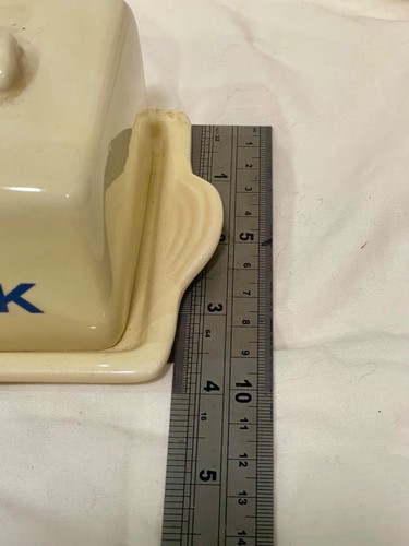 Vintage Lurpak Butter Dish Douglas Figure 1980s Wade Ceramic Retro Kitchen - Picture 9 of 11