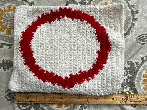 Large Crochet TIC TAC TOE Game 8 Large Pieces - Picture 6 of 7