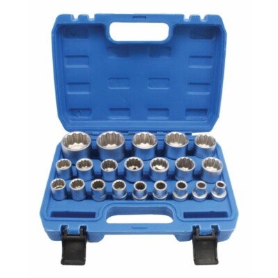 Satra Steckschlüssel Stecknüsse Vielzahn XZN 12-kant 1/2'' Satz 8-36mm Stecknuss