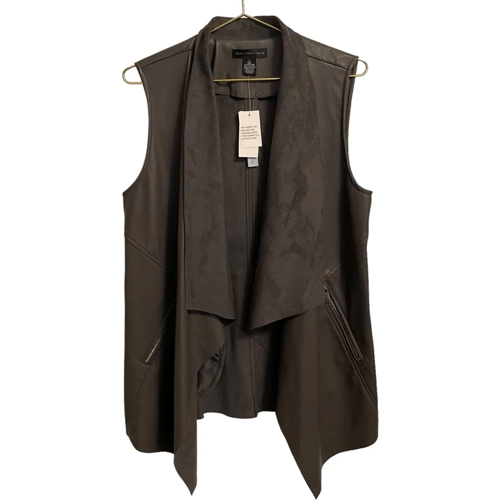 Manteau Femme Joan Vass - Taille 0, Noir, Polyester, Occasion Très Bon état