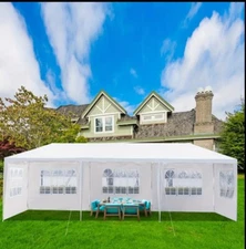 10'x30' Outdoor Party Tent with 5 Removable Sidewalls, Waterproof Canopy