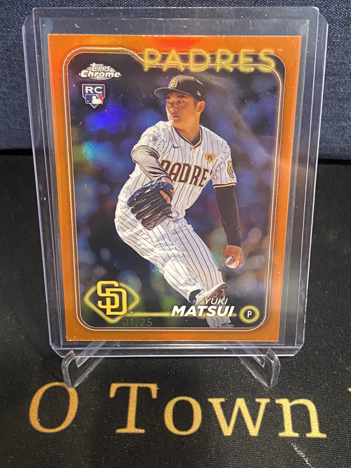 YUKI MATSUI 2024 Topps Chrome ORANGE REFRACTOR RC 1/25 #116 PADRES