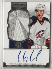 2012 2012-13 Dominion Patch Auto Rookie #115 Cody Goloubef 52/99 Columbus 