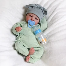 Realistic Reborn Baby Dolls Soft Silicone Vinyl Look Real Newborn Boy Doll Gift