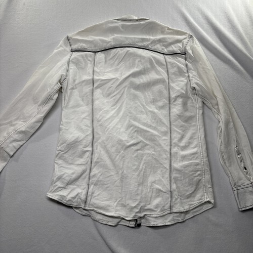 Bke Men's XL Pearl Snap Western Athletic Fit Long Sleeve Button Down Shirt - Picture 13 of 15