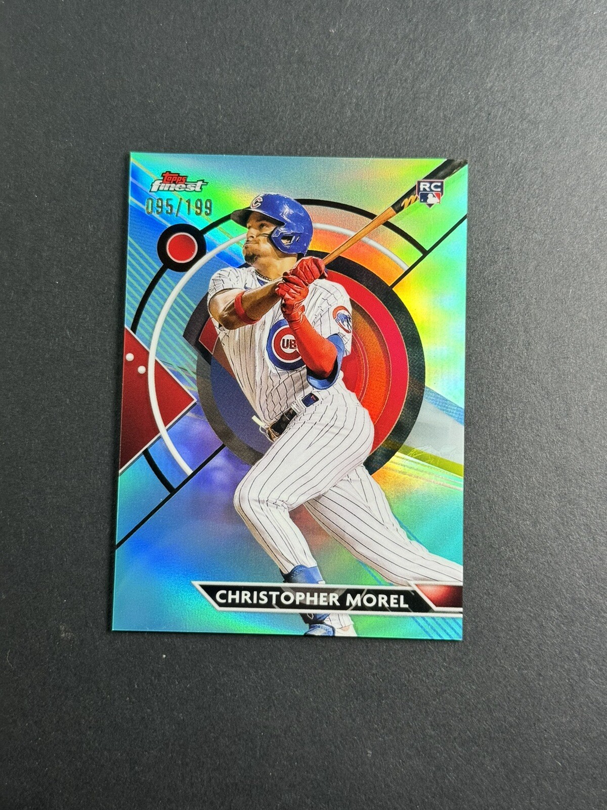 2023 Topps Finest Christopher Morel Aqua Refractor /199 #46 Rookie RC