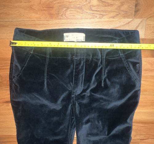 Free People Gr. 28 schwarze Samt Schlaghose Hose 61855-16515125 - Bild 7 von 9
