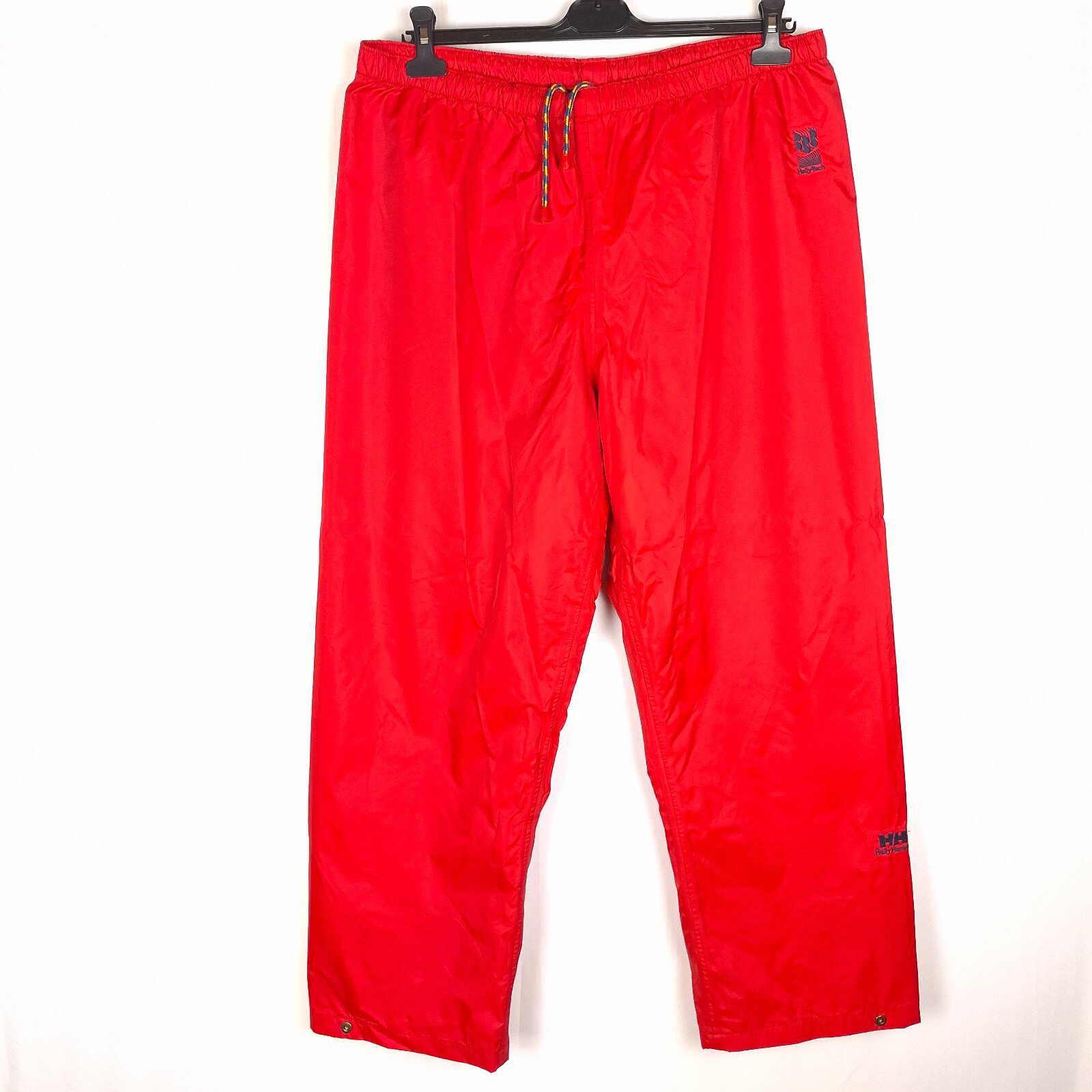 HELLY HANSEN Helly Tech Vintage Hombres Pantalones Talla XL Rojo Nylon Imperm...