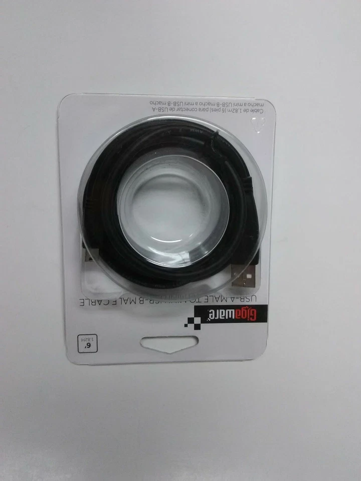 Gigaware 6 Foot USB-A Male to Mini USB-B Male Cable PC/ MAC USB *** Ships in USA - Image 4 of 4