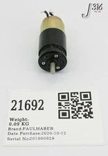 21692 FAULHABER MOTOREN MOTOR 22B 21:1 2233V024S