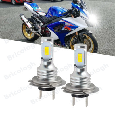 2x H7 LED Headlight Bulbs Kit 6000K White For Suzuki GSXR 1000/750/600 & Hayabusa