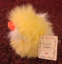 Russ Tiny Duck Plush Named Waddles 5"