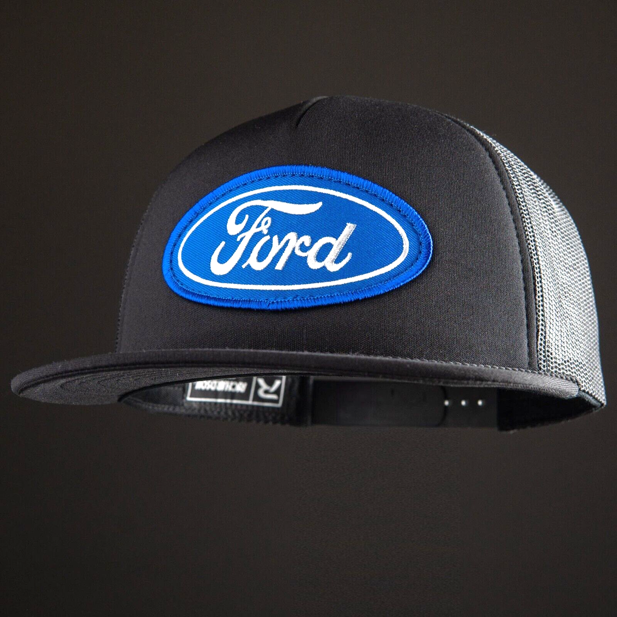 Ford Oval Vintage Patch Hat, Richardson 113 Foam Trucker Retro Cap