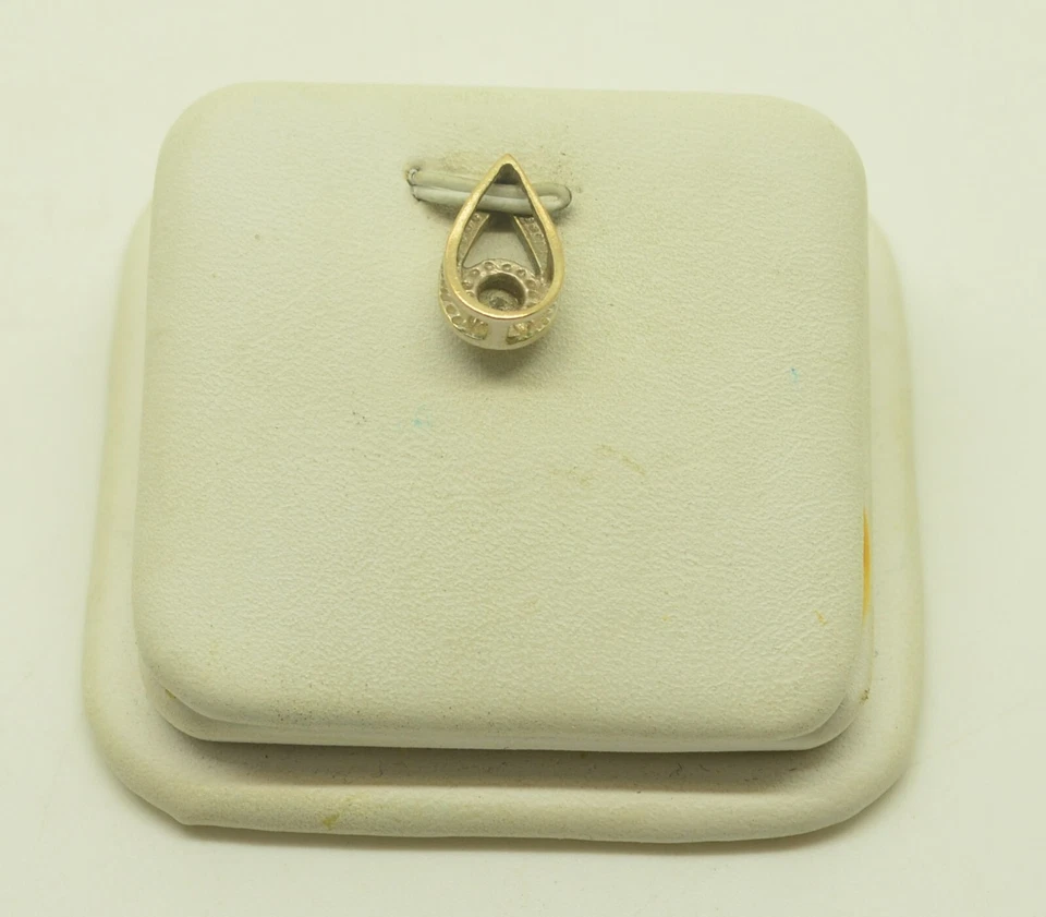 Precioso colgante de diamantes de oro blanco de 14k oro de 0,25 quilates-2825 Foto 4 de 4