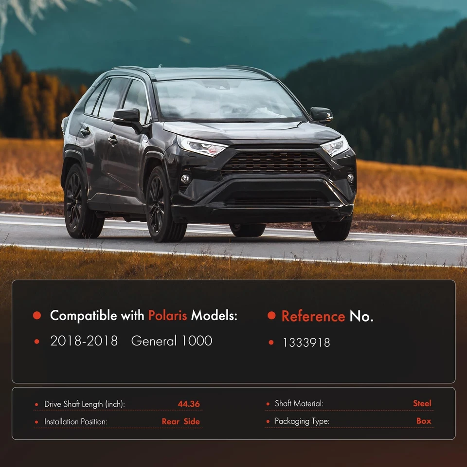 Conjunto de eje de transmisión trasero de 44,36" para Polaris General 1000 4 1000 17-21 Foto 2 de 4