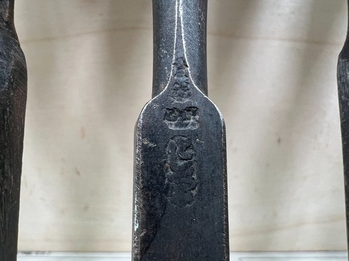 Vintage Japanese Chisel 9set Nomi /Hand Plane Saw Iron Hammer Hand Tool/c62 - Picture 11 of 24