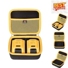 Durable Hard EVA Carrying Case for DEWALT/Milwaukee Battery Storage & Protection