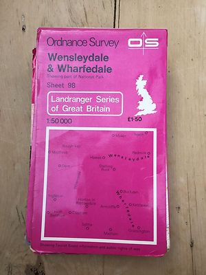 Ordnance Survey Sheet 98 Wensleydale and Wharfedale