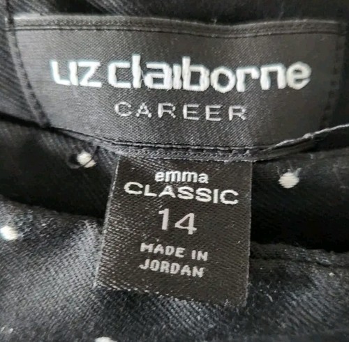 Pantalón y torso Liz Claiborne Carrera Emma para mujer talla 14 clásico pantalón al tobillo talla XL/14 - Imagen 12 de 13