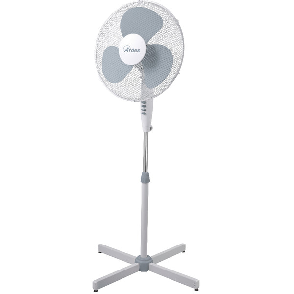 Ventilador de pie blanco Ardes Easy Ø40 cm con aspas turquesas 50W 3 velocidades