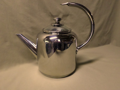 Calphalon 4302 2-Qt Stainless Steel Tea Kettle w/Lid Chrome Finish EXC & CLEAN !