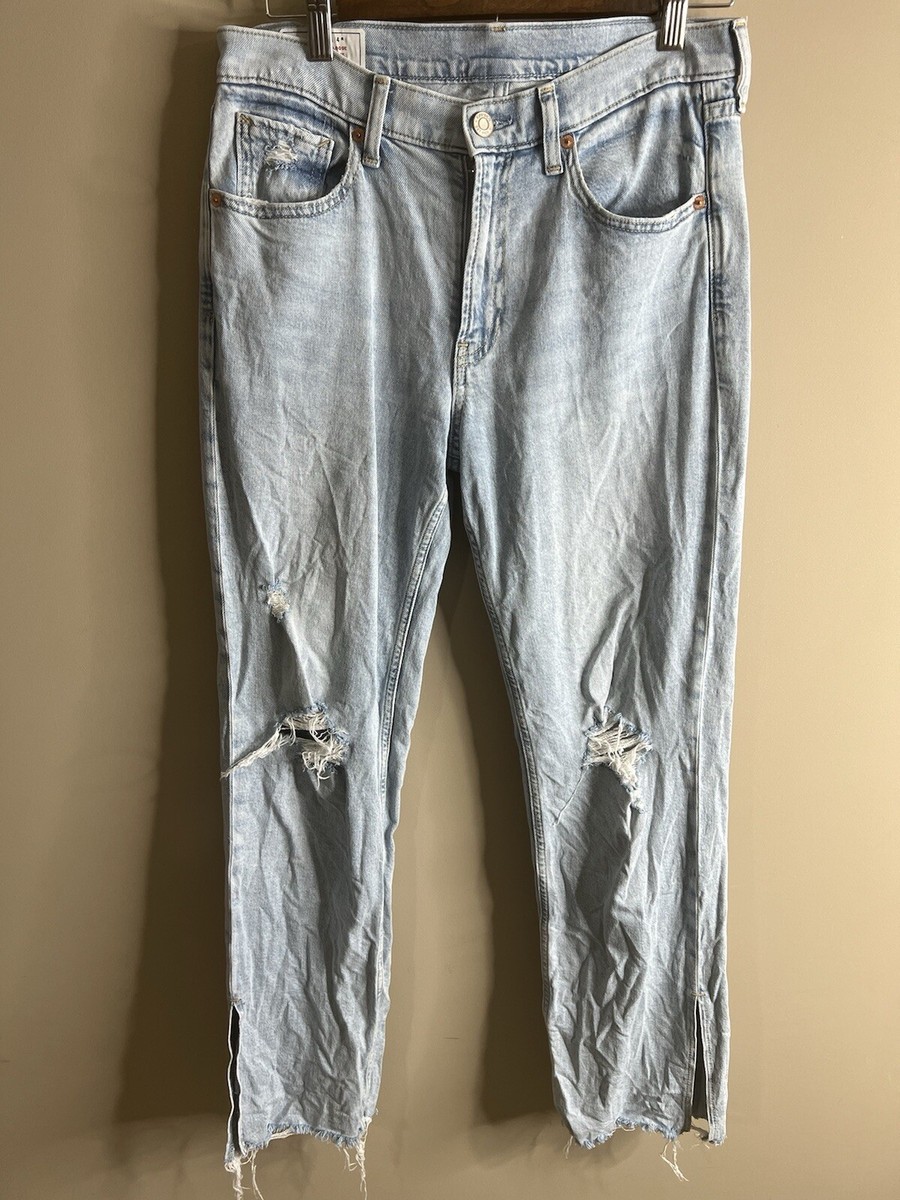 Gap Denim Jeans 90s Loose Mid Rise Women’s Straight leg Light Wash Casual