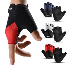 Fingerless Cycling Gloves Breathable Protective for Mountain Bike MTB Riding