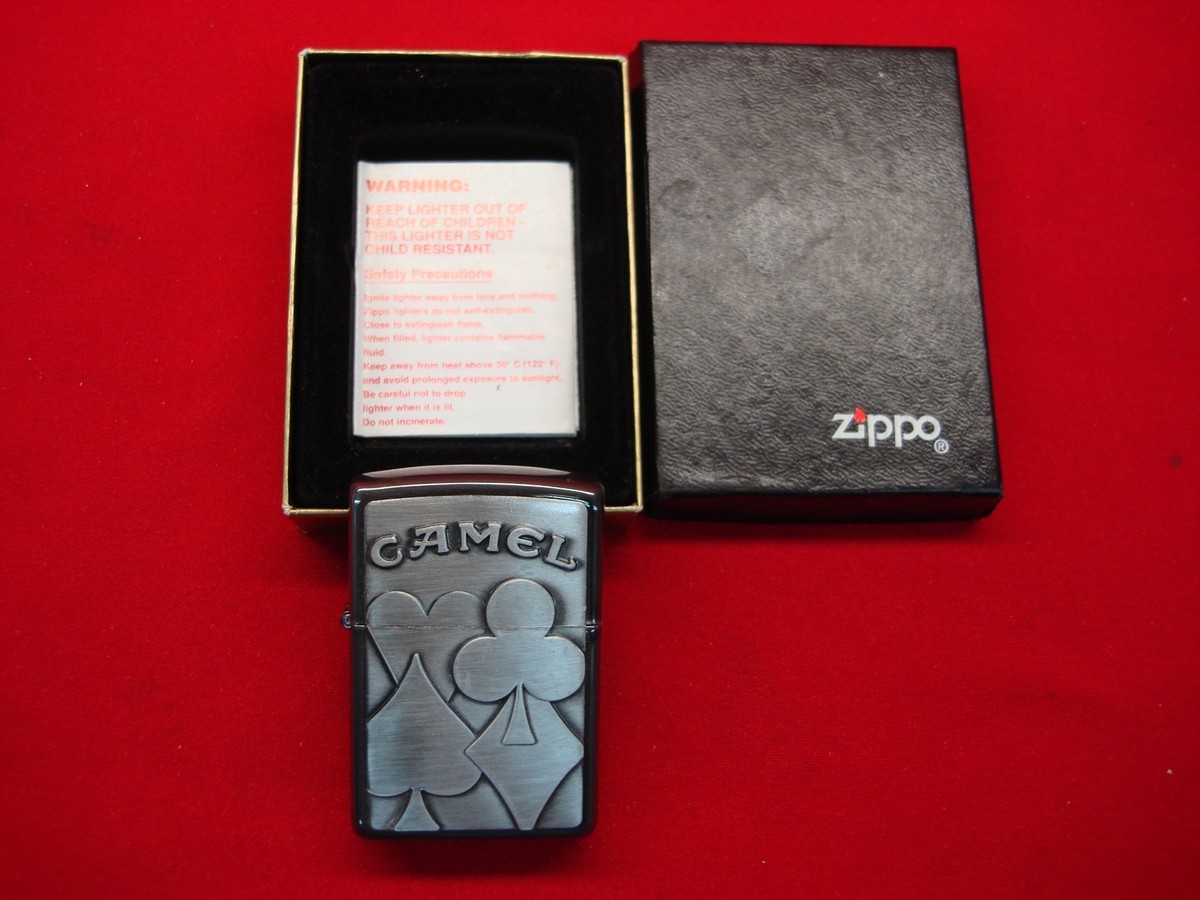 ZIPPO 4 ACES CIGARETTE LIGHTER -1996 - NEW, SEALED W/BOX