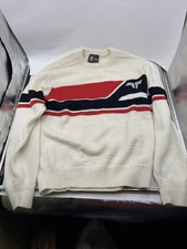 Tyrolia By Head Mens Wool Blend Geometric Ski Snowboard Sweater Medium M Vintage