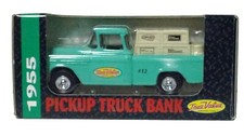 1:25 ERTL 1955 "TRUE VALUE" DIECAST PICKUP TRUCK - COIN BANK