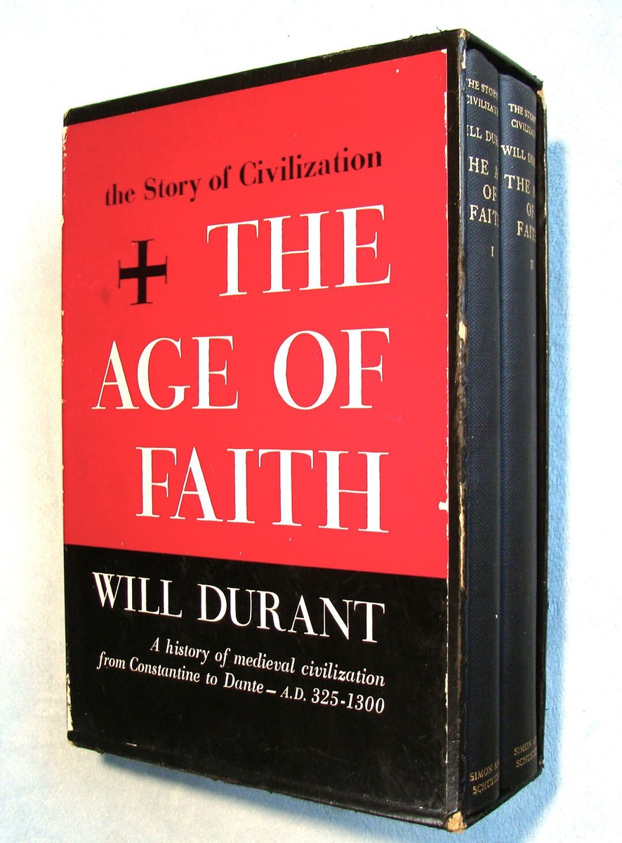 Story Of Civilization: The Age Of Faith ~1950 HC 2Vols Slipcase