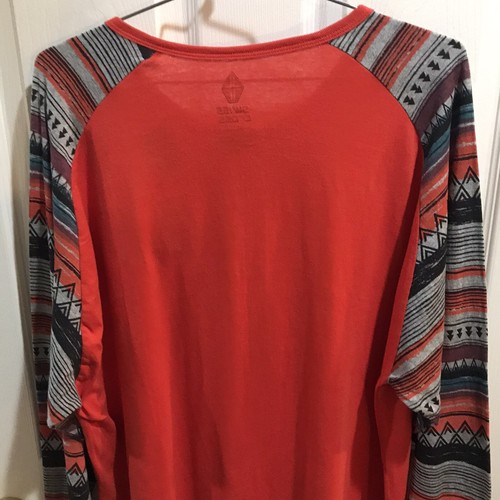 Swiss Cross Long Sleeve Henley Orange Men’s Size XL NWT - Picture 6 of 8
