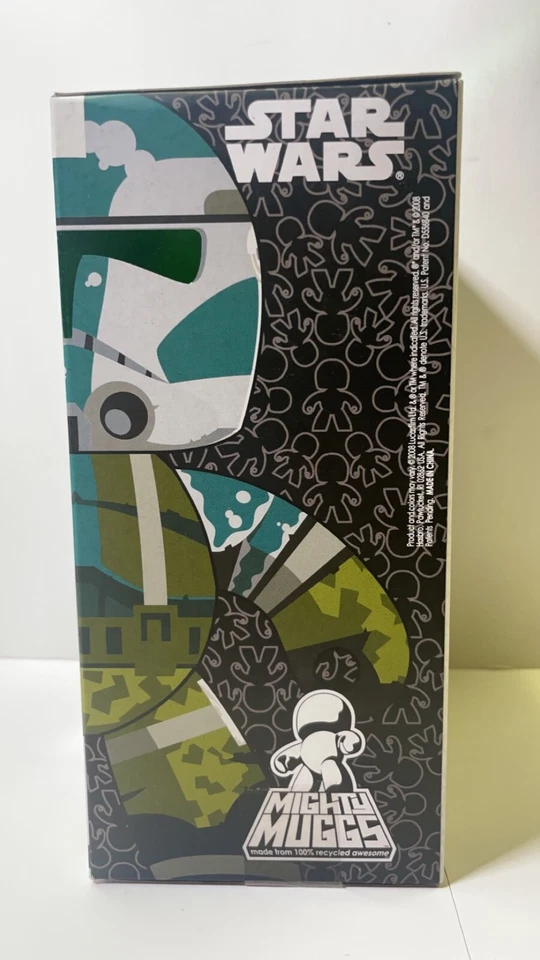 Figura de vinilo 2008 exclusiva de Star Wars Commander Gree Mighty Muggs de Hasbro Foto 4 de 4