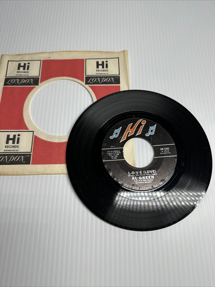 Al Green 45 Record Love / I Wish You Were Here London Records - Image 2 of 2