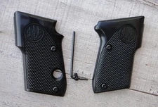 Beretta® M21 Bobcat Plastic Grip Set Factory Black - JG21P with Black Screw Set