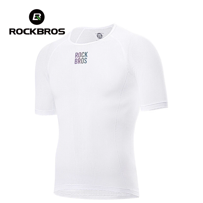 ROCKBROS Men's Bike Bicycle Base Layer Breathable Mesh Sweat-wicking T-Shirt