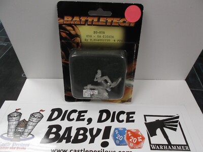 Battletech 20-858 CDA-2A Cicada Raladium (pewter)  On Blistercard