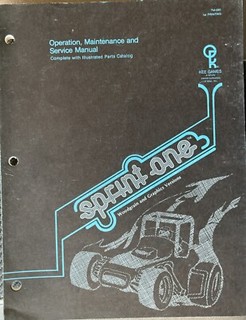 Atari Sprint One Arcade Game Service Manual