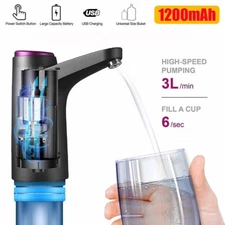 Water Bottle Switch Pump Electric Automatic Universal Jug Dispenser USB 5 Gallon