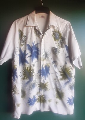 REAL ORIG Duke Kahanamoku by Cisco Vtg Rayon Aloha Shirt Hawaiian 