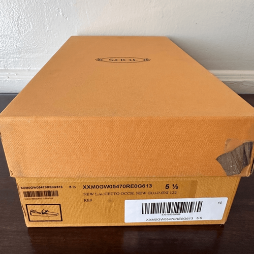 Tod's Men's Orange Suede slip-on Loafers size US -39, US 5,5 new in box - Picture 13 of 15