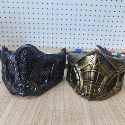 Mortal Kombat SUB-ZERO Mask Mortal Kombat Scorpion Half Face Mask Halloween New