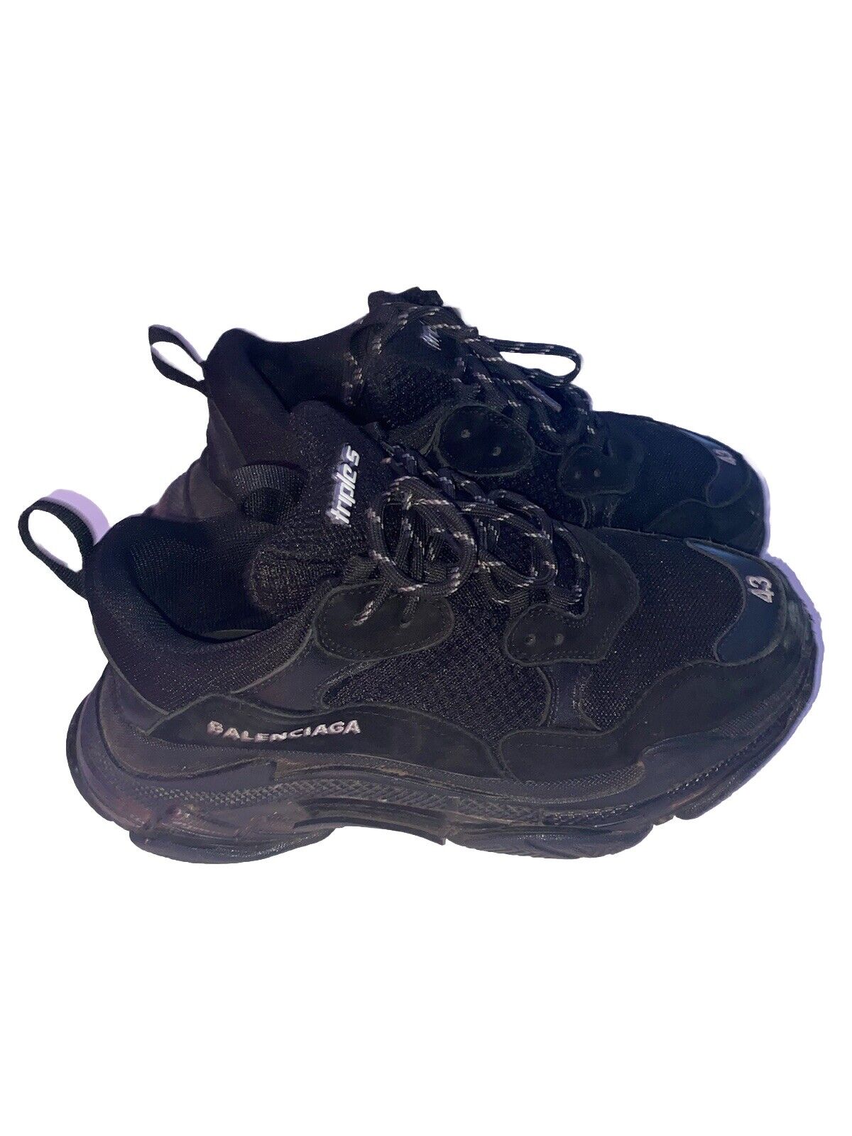 Size 10.5 - Balenciaga Triple S Sneaker Triple Black for Size 10.5 - Balenciaga Triple S Sneaker Triple Black for