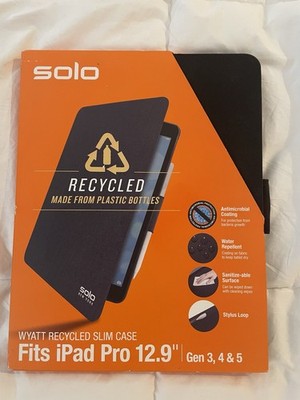 Solo Wyatt Recycled Slim Case for iPad Pro 12.9 Gen 3, 4 & 5 - NEW