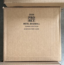 2026 Leaf Pro Set Metal Baseball Factory Sealed 8 Box JUMBO HOBBY CASE 