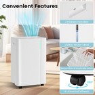4500 Sq.Ft Dehumidifier w/Drain Hose 3 Modes LED Display 3-Color Indicator Light