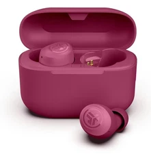 JLab GO POP+ Bluetooth Earbuds in Hot PINK 35+ Hour Playtime
